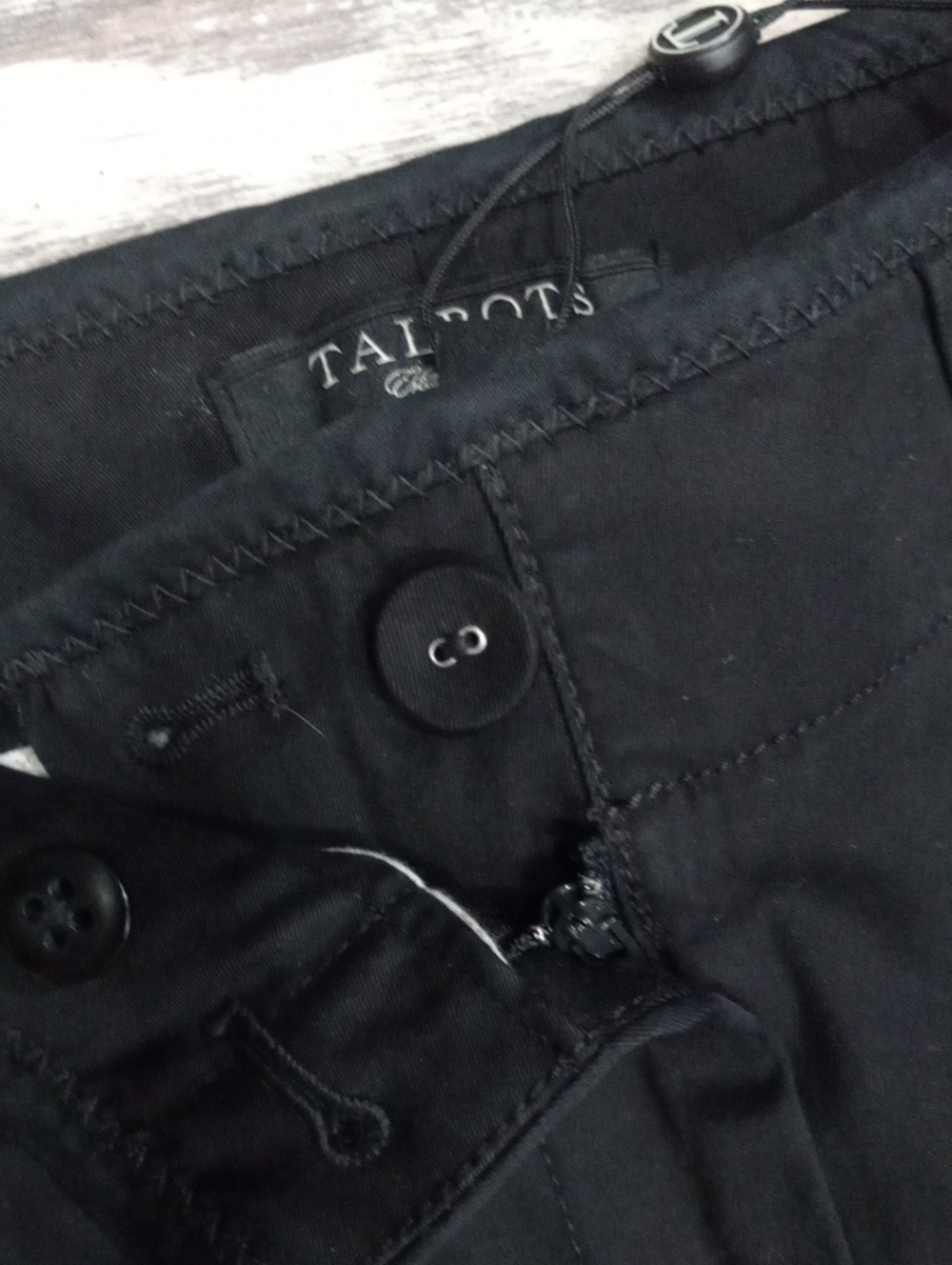 Talbots Black Cropped Straight-Leg Women's Pants - Picture 8 of 15